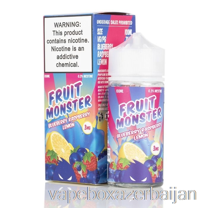 Vape Baku Blueberry Raspberry Lemon - Fruit Monster - 100mL 3mg